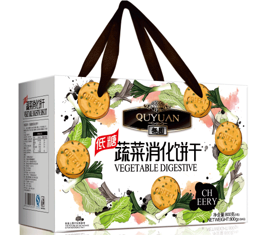 趣園低糖蔬菜消化餅餅乾