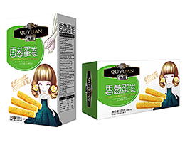 趣園108克手工蛋卷香蔥味休閒食品
