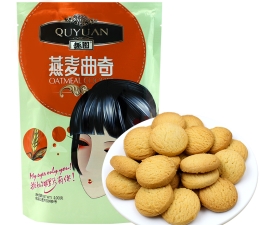 【趣園】燕麥曲奇餅乾 100g休閒袋裝